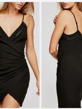 FREE PEOPLE INTIMATELY BLACK DYLAN BODYCON MINI DRESS - Never Been Worn